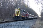 BB 16 running the late dinner train down the Blue Ridge Grade